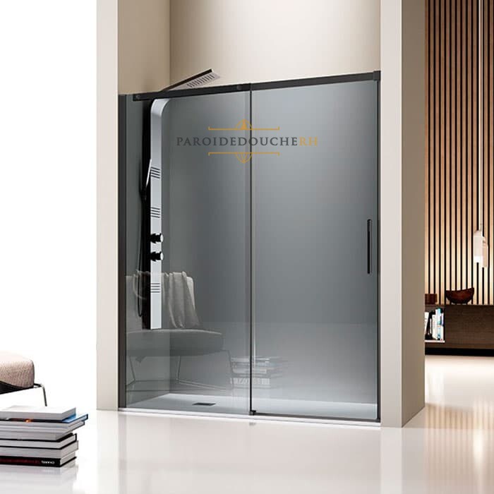 Porte de niche Porte coulissante 135 x 195 cm Porte de douche écran de douche Douche Verre 8 mm ESG verre de sécurité 