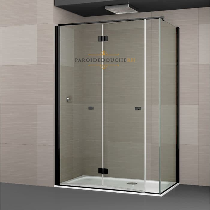 Joint d'étanchéité vertical de douche, 205 cm, transparent pour verre 6-8 mm